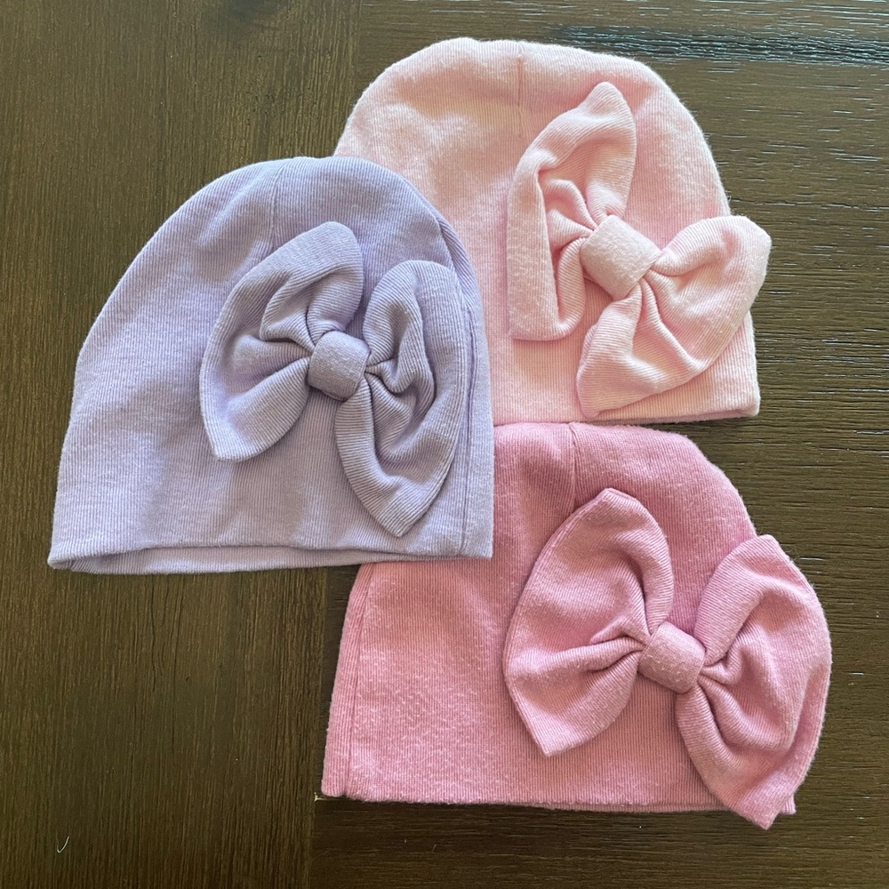 ✨BUNDLE✨ 14 Baby Girl Infant Hats